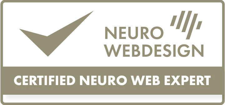 BadgeNeuroWebdesign Zertifikat zum NeuroWebdesigner Franziska Spätling